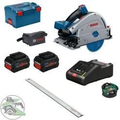 Bosch Akku-Tauchkreissäge GKT 18V-52 GC + FSN1600 + 2x Akku 8,0 Ah + GAL18V-160