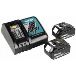 Makita DRS 780 RT Akku Handkreissäge 36V ( 2x18V ) 185 Mm Brushless + 2x Akku 5,0Ah + Ladegerät