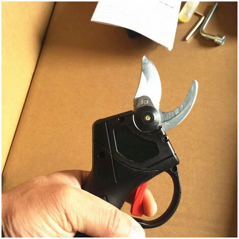 THSINDE 48VF Elektroschere, Wiederaufladbare Professionelle Kabellose Elektroschere Für Gartenparks Farmen Gewächshäuser, Doppelbatterie Mit Aufbewahrungsbox EU-Stecker 4 THSINDE 48VF Elektroschere, Wiederaufladbare Professionelle Kabellose Elektroschere Für Gartenparks Farmen Gewächshäuser, Doppelbatterie Mit Aufbewahrungsbox EU-Stecker – Bild 2