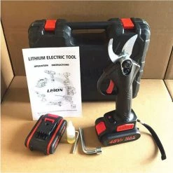 THSINDE 48VF Elektroschere, Wiederaufladbare Professionelle Kabellose Elektroschere Für Gartenparks Farmen Gewächshäuser, Doppelbatterie Mit Aufbewahrungsbox EU-Stecker 10 THSINDE 48VF Elektroschere, Wiederaufladbare Professionelle Kabellose Elektroschere Für Gartenparks Farmen Gewächshäuser, Doppelbatterie Mit Aufbewahrungsbox EU-Stecker -Elektrosägen Verkäufe 2022 36572994 4