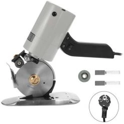 HAPPYSHOPPING Elektrische Tragbare Geräuscharme Leichte Stoffschneider Stoffrundschneidemaschine TY-90B,Mehrfarbig