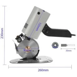 HAPPYSHOPPING Elektrische Tragbare Geräuscharme Leichte Stoffschneider Stoffrundschneidemaschine TY-90B,Mehrfarbig -Elektrosägen Verkäufe 2022 36574670 4