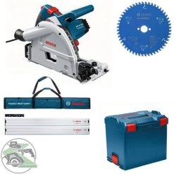 Bosch Tauchkreissäge GKT 55 GCE L-Boxx + Set 2x FSN 1600 + HM-Blatt 160x20 Z. 52