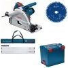 Bosch Tauchkreissäge GKT 55 GCE L-Boxx +Set 2x FSN 1600 + HM-Blatt 160x20 Z. 48 -Elektrosägen Verkäufe 2022 36803154 1