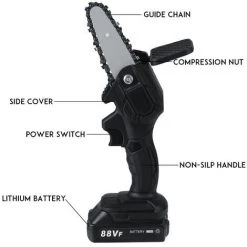 MOHOO VIOLEWORKS 88V 800W Akku Kettensäge Motorsäge Motorkettensäge Holzsäge Mit 1PC Batterie -Elektrosägen Verkäufe 2022 36864031 4