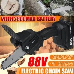 MOHOO VIOLEWORKS 88V 800W Akku Kettensäge Motorsäge Motorkettensäge Holzsäge Mit 1PC Batterie -Elektrosägen Verkäufe 2022 36864031 5
