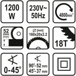 Kreissäge 1200 W Sthor -Elektrosägen Verkäufe 2022 36949574 3