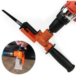 HAPPYSHOPPING Praktische Haushaltsbohrmaschine Modifizierte Elektrosäge Elektrische Säbelsäge Tragbare Bohrmaschine In Säbelsäge Holzbearbeitungsschneidwerkzeug,Mehrfarbig -Elektrosägen Verkäufe 2022 37040895 4