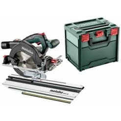 METABO® 18V Akku Handkreissäge Set KS 18 LTX 57 | Ohne Akku Ohne Ladegerät MetaBOX 340 + KFS 44