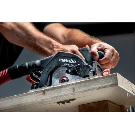 METABO® 18V Akku Handkreissäge Set KS 18 LTX 57 | Ohne Akku Ohne Ladegerät MetaBOX 340 + KFS 44 4 METABO® 18V Akku Handkreissäge Set KS 18 LTX 57 | Ohne Akku Ohne Ladegerät MetaBOX 340 + KFS 44 – Bild 2