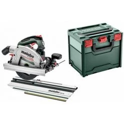 METABO® 18V Akku Handkreissäge Set KS 18 LTX 66 BL | OhneAkku Ohne Ladegerät MetaBOX 340 + Kappschiene KFS