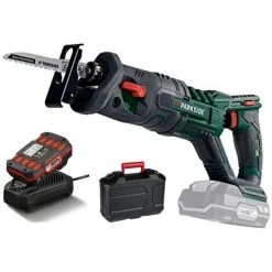 PARKSIDE Akku-Säbelsäge PSSA 20-Li A1 + Akku 2 Ah + Ladegerät, Tigersäge, Fuchsschwanz