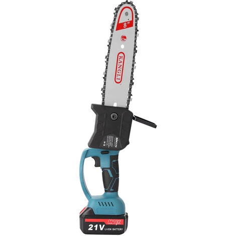 KKmoon 8 Zoll 21V Mini Akku-Elektrokettensäge Haushalt Handheld Holzfäller- Und Baumschneidesäge Tragbare Lithium-Elektrosäge Zwei Strom Ein Ladegerät, Europäischer Standard 220V 4 KKmoon 8 Zoll 21V Mini Akku-Elektrokettensäge Haushalt Handheld Holzfäller- Und Baumschneidesäge Tragbare Lithium-Elektrosäge Zwei Strom Ein Ladegerät, Europäischer Standard 220V – Bild 2