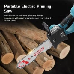 KKmoon 8 Zoll 21V Mini Akku-Elektrokettensäge Haushalt Handheld Holzfäller- Und Baumschneidesäge Tragbare Lithium-Elektrosäge Zwei Strom Ein Ladegerät, Europäischer Standard 220V 11 KKmoon 8 Zoll 21V Mini Akku-Elektrokettensäge Haushalt Handheld Holzfäller- Und Baumschneidesäge Tragbare Lithium-Elektrosäge Zwei Strom Ein Ladegerät, Europäischer Standard 220V -Elektrosägen Verkäufe 2022 37406819 5
