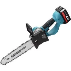 KKMOON 21V Mini Schnurlose Elektrische Kettensäge Tragbare Elektrische Lithium-Kettensäge 10 Zoll Zwei Elektrizität Ein Ladegerät Europäischer Standard 220V -Elektrosägen Verkäufe 2022 37407607 3