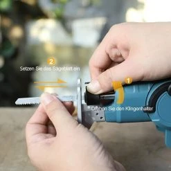 18V Akku Säbelsäge Und Akku Stichsäge 2 In 1, 16mm Sägeblatthub, 10 Sägeblätter, WESCO WS2979.1 -Elektrosägen Verkäufe 2022 39582386 5