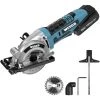 WESCOTOOLS Akku Mini Kreissäge, WESCO 18V 2,0Ah Akku Mini Handkreissäge Mit 24T 85 Mm TCT Sägeblatt, Schnitttiefe 0-27 Mm (90 °), 2300 U/min,mit Akku, Ladegerät Und Vakuumadapter/DEWS2978 -Elektrosägen Verkäufe 2022 39582387 1