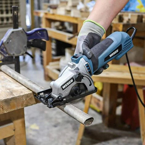 WESCOTOOLS Mini Kreissäge 500W, Handkreissäge Mit 24T/44T Ø: 85 Mm Sägeblättern, 5100RPM, WESCO WS3453 6 WESCOTOOLS Mini Kreissäge 500W, Handkreissäge Mit 24T/44T Ø: 85 Mm Sägeblättern, 5100RPM, WESCO WS3453 – Bild 4