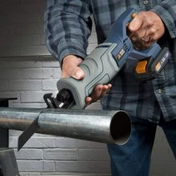 BLUERIDGE BLUE RIDGE 18V Akku Pendelhubsäge Säbelsäge, Werkzeugloser Sägeblattwechsel, Max. 100 Mm In Holz, Mit Akku Und Ladegerät, BR2801 -Elektrosägen Verkäufe 2022 39582512 4