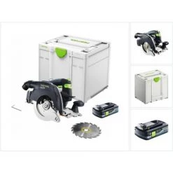 Festool HKC 55 EB-Basic Akku Handkreissäge 18 V 160 Mm Brushless ( 576163 ) + 1x Akku 4,0 Ah + Systainer - Ohne Ladegerät