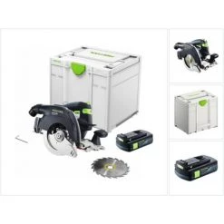 Festool HKC 55 EB-Basic Akku Handkreissäge 18 V 160 Mm Brushless ( 576163 ) + 1x Akku 3,1 Ah + Systainer - Ohne Ladegerät