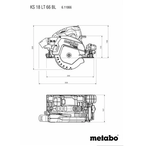 METABOWERKE GMBH Metabo Akku Handkreissäge KS18LTX66 + KFS30 + Meterstab + Bleistifte 5 METABOWERKE GMBH Metabo Akku Handkreissäge KS18LTX66 + KFS30 + Meterstab + Bleistifte – Bild 3