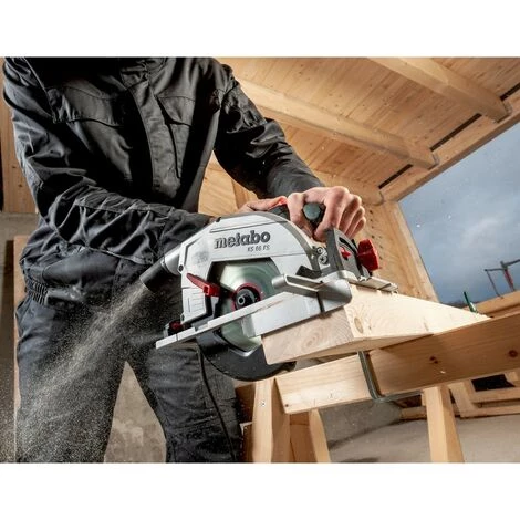 METABOWERKE GMBH Metabo Handkreissäge KS 66 FS 1500 W + FS160 + Meterstab 2 X Bleistift 6 METABOWERKE GMBH Metabo Handkreissäge KS 66 FS 1500 W + FS160 + Meterstab 2 X Bleistift – Bild 4