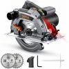 TACKLIFE Kreissäge 1500 W, Elektrische Kreissäge 5000 U/min, Holzkreissäge Mit Laser, 2 Sägeblätter 190mm / 24T Und 185mm / 40T, Aluminiumschutz - PES03A -Elektrosägen Verkäufe 2022 40459787 1