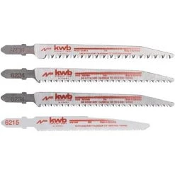 KWB BY EINHELL Einhell Stichsägen-Zubehör St-Sägebl.Set 4tg Holz Metall Akku-Stichsägen-Zubehör