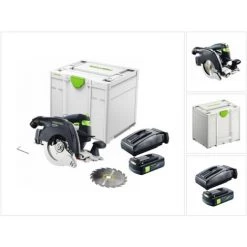 Festool HKC 55 EB-Basic Akku Handkreissäge 18 V 160 Mm Brushless ( 576163 ) + 1x Akku 3,1 Ah + Ladegerät + Systainer