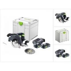 Festool HKC 55 EB-Basic Akku Handkreissäge 18 V 160 Mm Brushless ( 576163 ) + 2x Akku 4,0 Ah + Ladegerät + Systainer