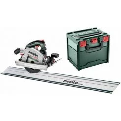 METABO® 18V Akku Handkreissäge Set KS 18 LTX 66 BL | Ohne Akku Ohne Ladegerät MetaBOX 340 + FS 160