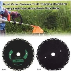 SUN FLOWERDE Universal 20 Zähne Rasenmäher Rechtwinkliges Sägeblatt Sägeblatt Freischneider Gartenscheibe Maschinenzubehör + Dreiecksblatt -Elektrosägen Verkäufe 2022 43714184 3