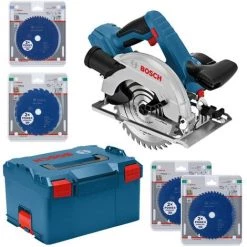 ROBERT BOSCH GMBH Bosch Akku-Handkreissäge GKS 18 V-57 G, Ausführung: 06159975XU, Solo/Boxx/5Blätter