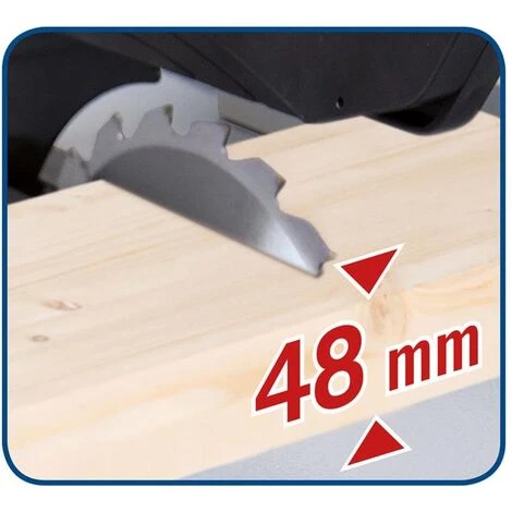Scheppach Tischkreissäge HS80 1200W, 210mm Sägeblatt, 48mm Schnitthöhe 6 Scheppach Tischkreissäge HS80 1200W, 210mm Sägeblatt, 48mm Schnitthöhe – Bild 4