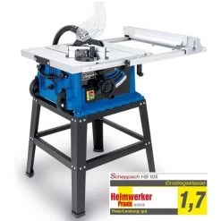 Scheppach Tischkreissäge HS105 Profi-Gerät 2000W Schnitthöhe 75mm Untergestell