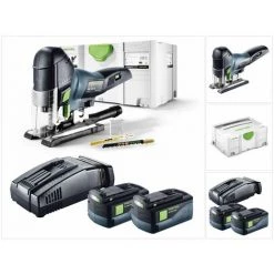 Festool PSC 420 Li 5,2 EB-Basic Akku Pendelstichsäge CARVEX 18V ( 574713 ) 120mm Brushless Im Systainer + 2x 5,2Ah Akku + Ladegerät