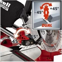 Einhell Zug Kapp Gehrungssäge TE-SM 2131 Dual 1600 W Softstart Schwenkbarer Sägekop, Laser LED-Licht -Elektrosägen Verkäufe 2022 45970830 3