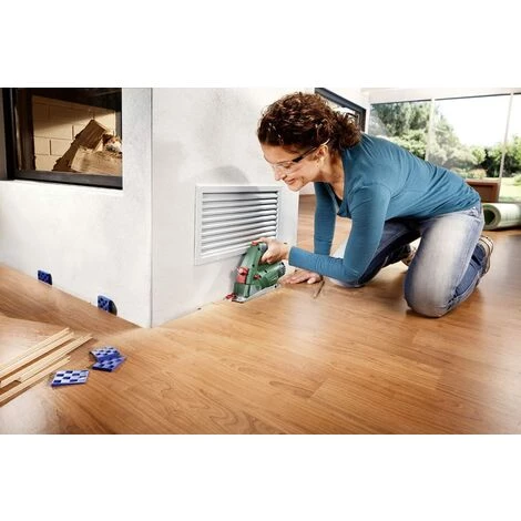 Bosch Mini-Handkreissäge PKS 16 (400 Watt, 3 Sägeblätter, Schnitttiefenbereich Bei 90°: 16 Mm) 4 Bosch Mini-Handkreissäge PKS 16 (400 Watt, 3 Sägeblätter, Schnitttiefenbereich Bei 90°: 16 Mm) – Bild 2