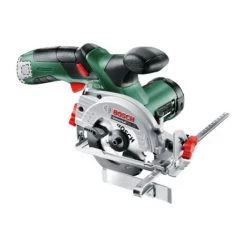 Bosch Akku Mini Handkreissäge UniversalCirc 12 (1 Akku, 12 Volt System, Schnitttiefenbereich Bei 90°: 0 - 26 Mm)