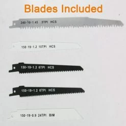 DAY PLUS Professional Säbelsäge Mit 4 Sägeblättern, 750W Elektrische Säge Für Holz & Metall & Aluminium, Max. 115 Mm Schnitttiefe -Elektrosägen Verkäufe 2022 49562368 3
