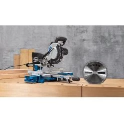 Scheppach Kapp-Zugsäge HM216 Kappsäge Laser, 2000W Ø216mm 2.Sägeblatt + UMF1600 -Elektrosägen Verkäufe 2022 49949554 3