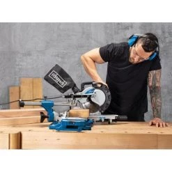 Scheppach Kapp-Zugsäge HM216 Kappsäge Laser, 2000W Ø216mm 2.Sägeblatt + UMF1600 -Elektrosägen Verkäufe 2022 49949554 5