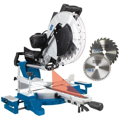 Scheppach Kapp-Zugsäge HM140L Laser, Beidseitig Neigbar 2.Sägeblatt UMF2000 4 Scheppach Kapp-Zugsäge HM140L Laser, Beidseitig Neigbar 2.Sägeblatt UMF2000 – Bild 2