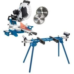 Scheppach Kapp-Zugsäge HM140L Laser, Beidseitig Neigbar 2.Sägeblatt UMF1600