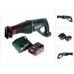 METABO® Metabo ASE 18 LTX Akku Säbelsäge Reciprosäge 18 V + 1x Akku 5,5 Ah + Ladegerät
