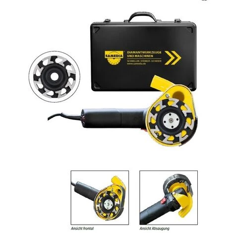 Samedia CGR 510 Profi-Set Sanierungsschleifer + Diamant-Schleifteller + Koffer 3 Samedia CGR 510 Profi-Set Sanierungsschleifer + Diamant-Schleifteller + Koffer