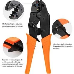 LANGRAY Ratschen-Crimpwerkzeug Mit 700 Elektrischen Laschen Für Kabel Von 0,5 Bis 1,5 Mm² / 1,5 Bis 2,5 Mm² / 4,0 Bis 6,0 Mm² -Elektrosägen Verkäufe 2022 52037748 3