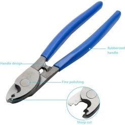 LANGRAY 215 Mm Abisolierzange Einstellbarer Elektrischer Kabelschneider Elektrische Kabelscheren Schneidwerkzeug Zum Schneiden Von Kabeln Mit Aluminium-, Kupfer- Und Kunststoffummantelung -Elektrosägen Verkäufe 2022 52037751 3