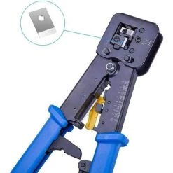 LANGRAY Professionelles EZ Pass Through Crimp-Werkzeug - Ratschen-Crimper - Abisolierzange Für Alte Internet-Steckverbinder -Elektrosägen Verkäufe 2022 52037752 3